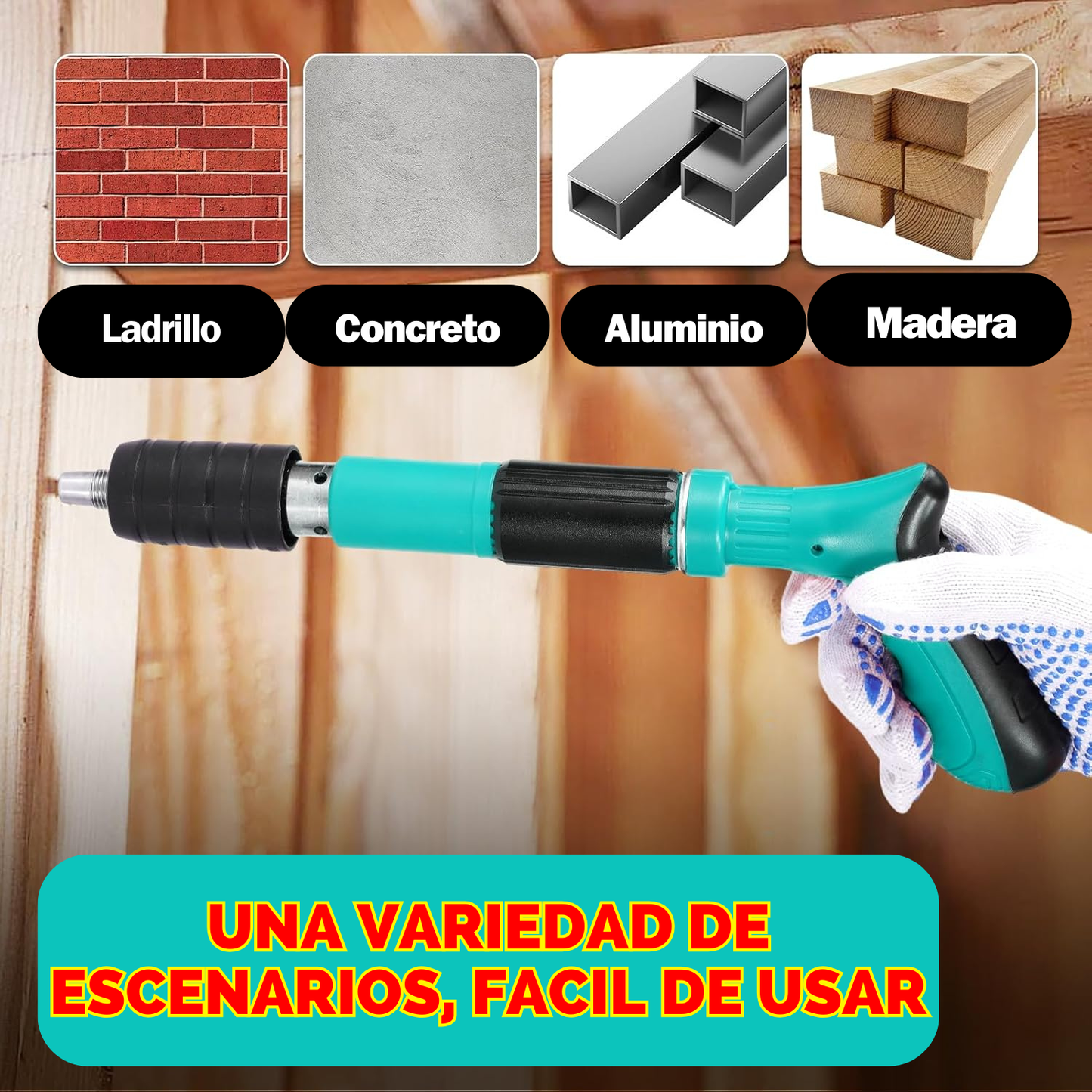 RivetMaster - Pistola de Clavos Fulminantes