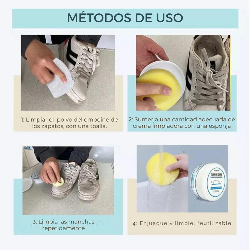 Crema Limpiadora Blanca de Zapatillas - PACK 2