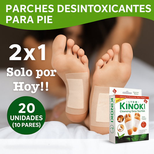 Pack 20 Parches Kinoki Desintoxicación