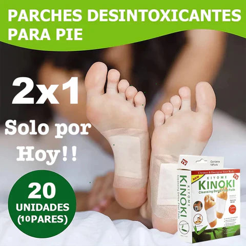 Pack 20 Parches Kinoki Desintoxicación