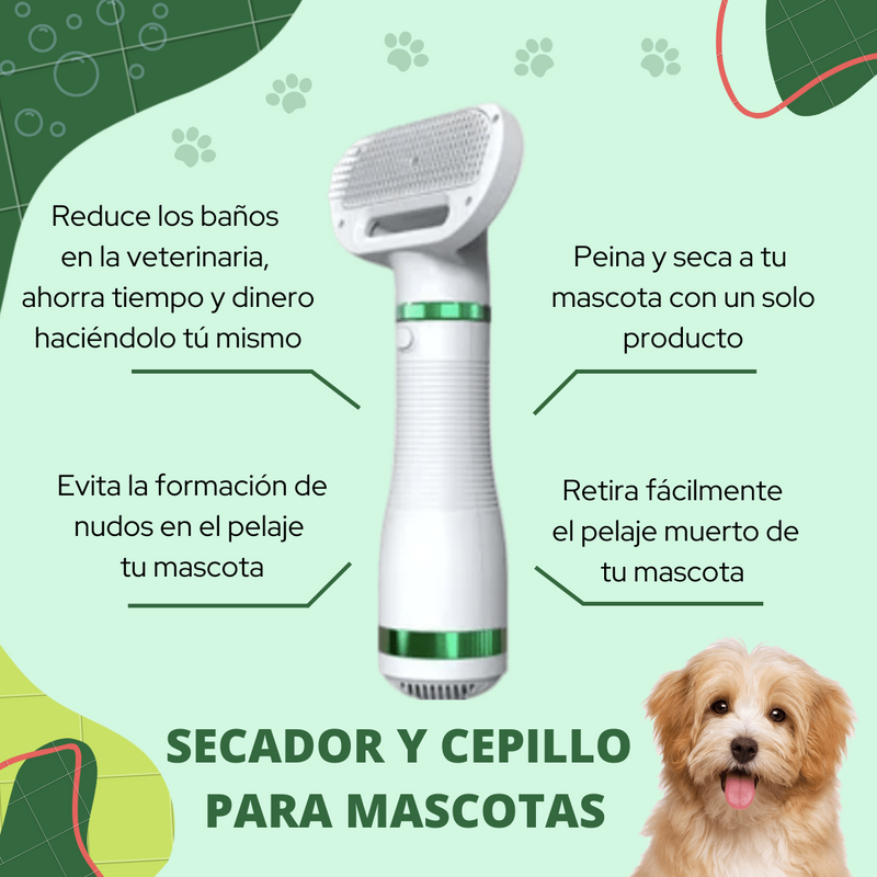 Súper Secadora de Mascotas 2 en 1